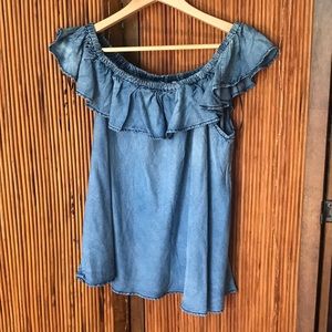 New super soft denim top! NWT